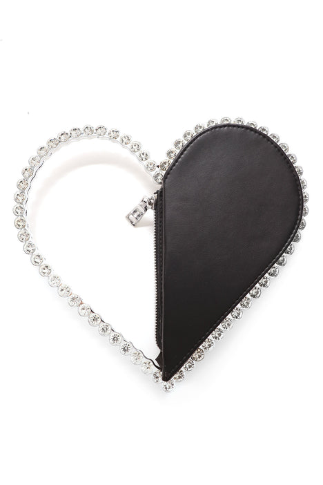 HEART CRYSTAL ABSTRACT HANDBAG
