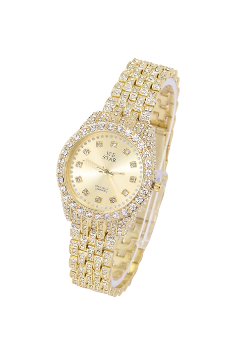 RHINESTONE ICE STAR WATCH