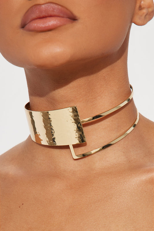 NO FEAR ABSTRACT CHOKER NECKLACE