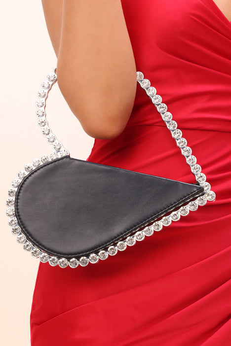 HEART CRYSTAL ABSTRACT HANDBAG