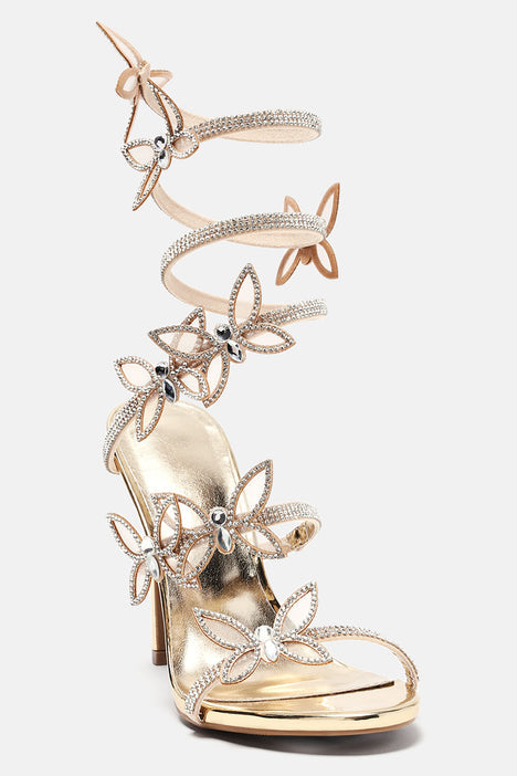 BUTTERFLY TIE UP HEELS