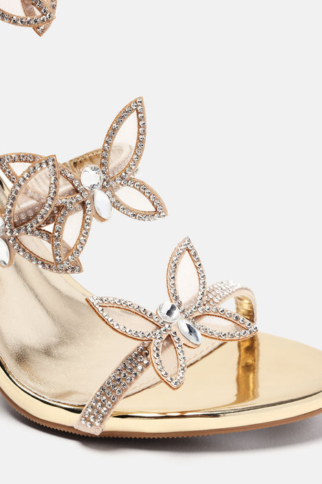 BUTTERFLY TIE UP HEELS