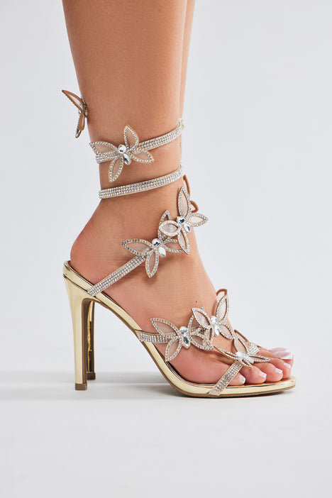 BUTTERFLY TIE UP HEELS
